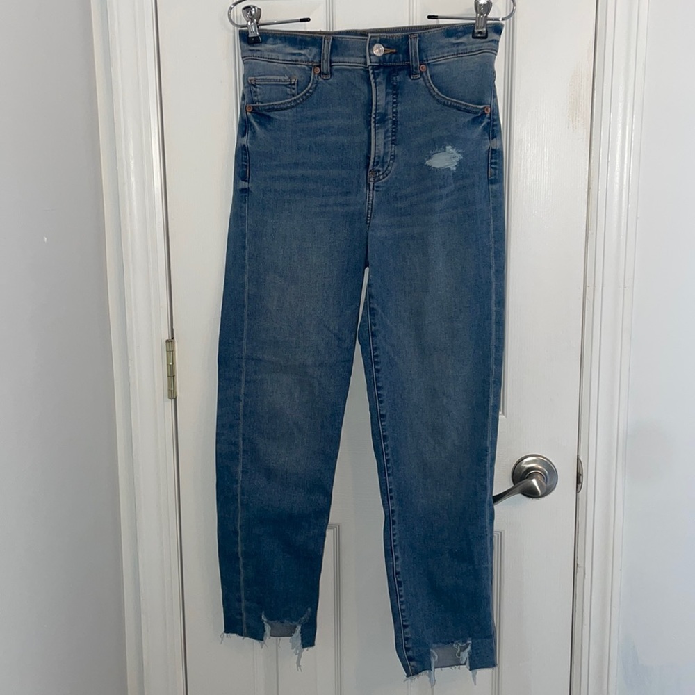 Express mom jeans super high rise